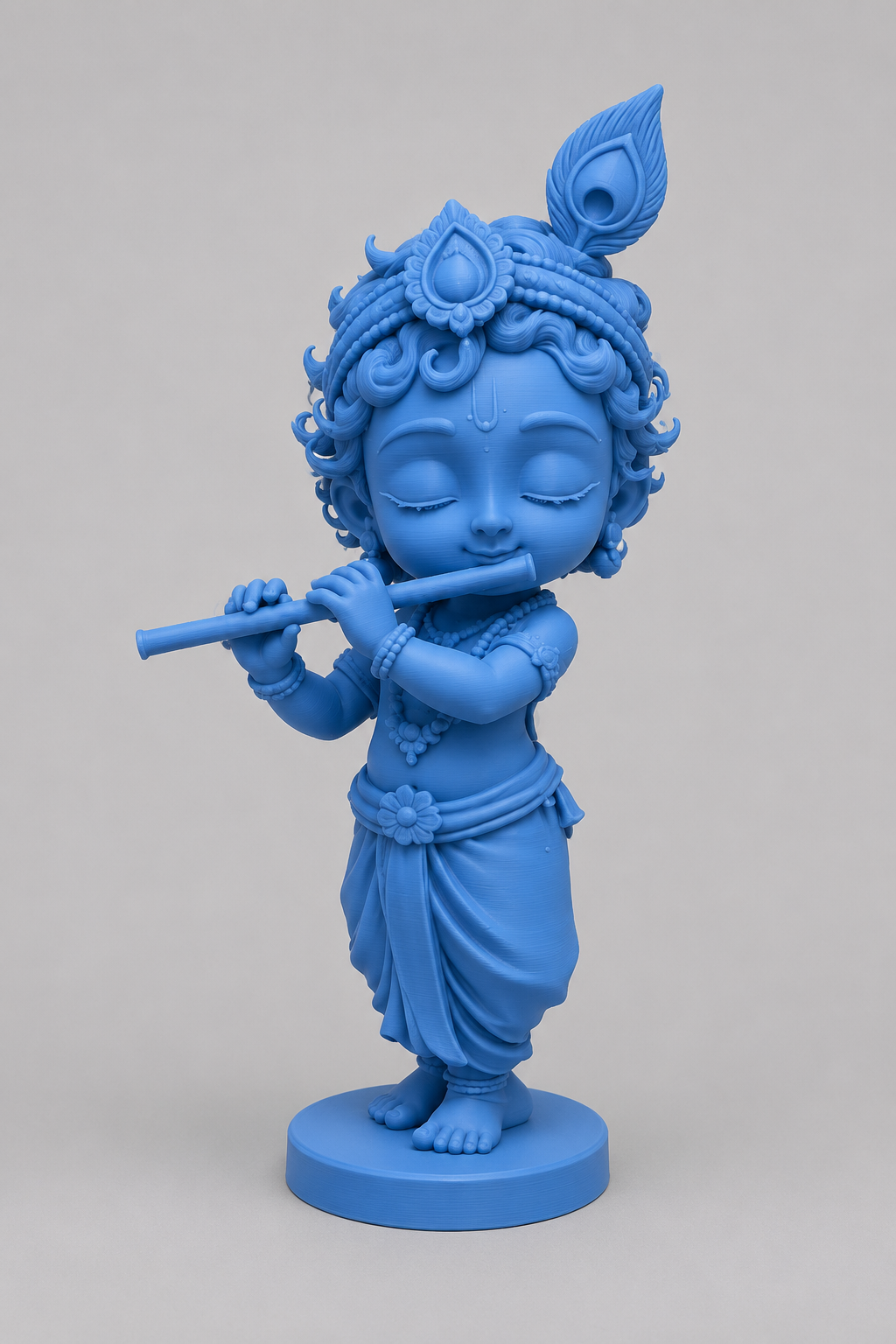 Little Krishna Playing Flute 3D Model (5 Inch)